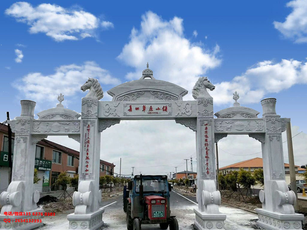 現(xiàn)代風格新農(nóng)村牌坊圖片效果圖